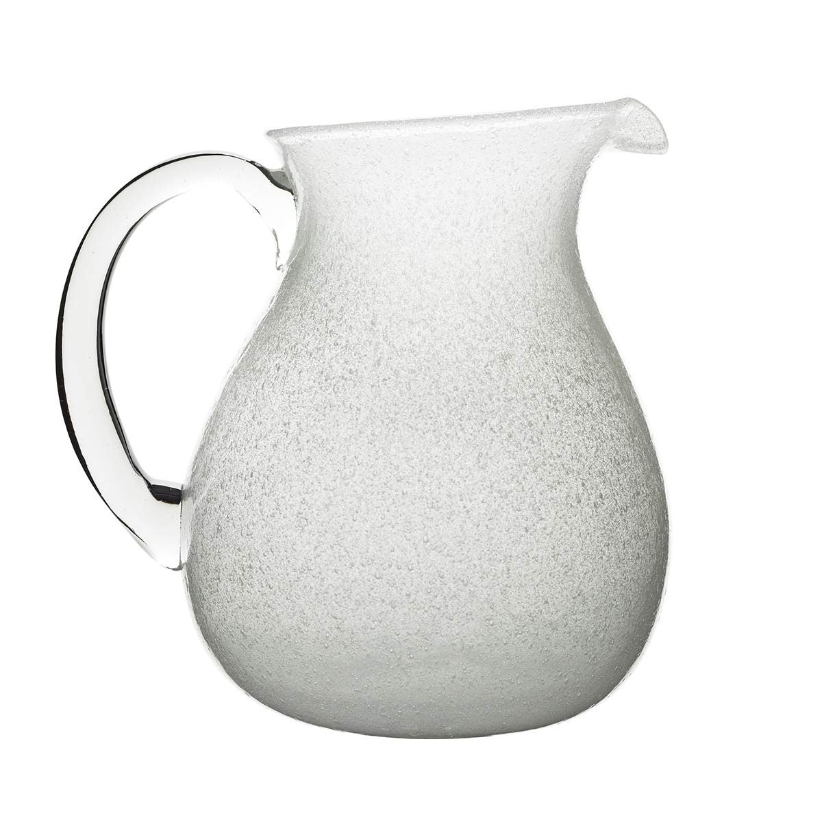 Caraffa Pitcher white transparent Memento Originale in vetro soffiato 1,6 L
