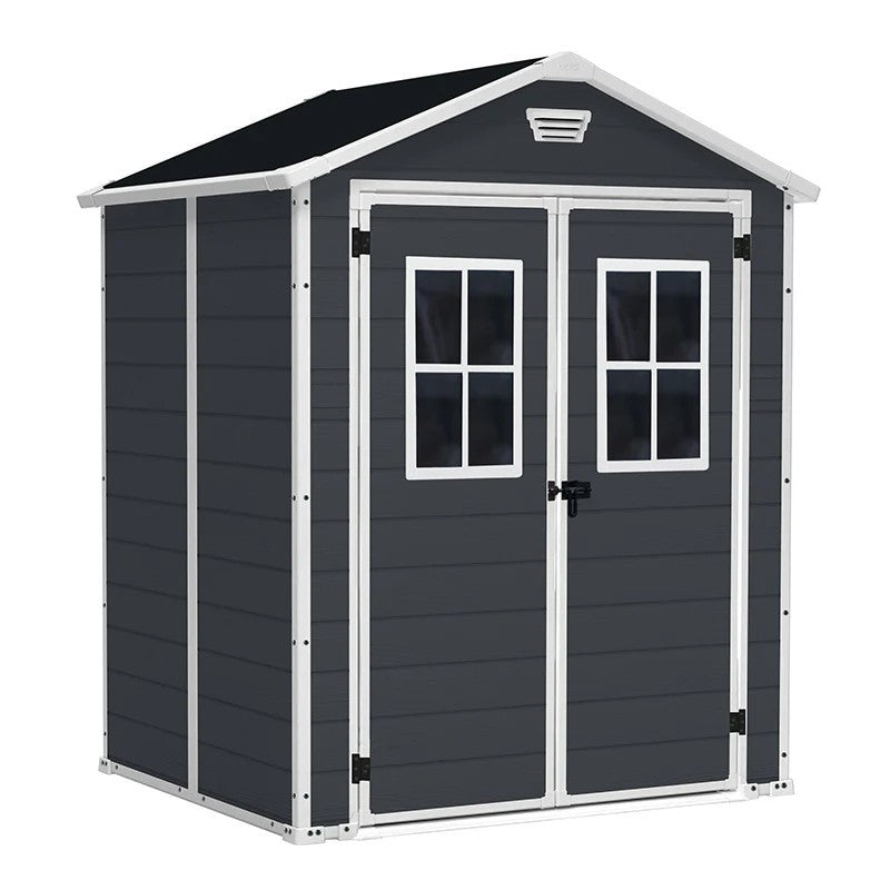 Casetta Keter Manor 6x5 grigio scuro cm 185x152x226 h