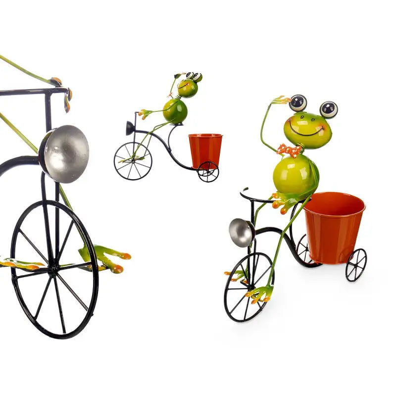 Portavaso bicicletta rana cm 17x31x5x32h