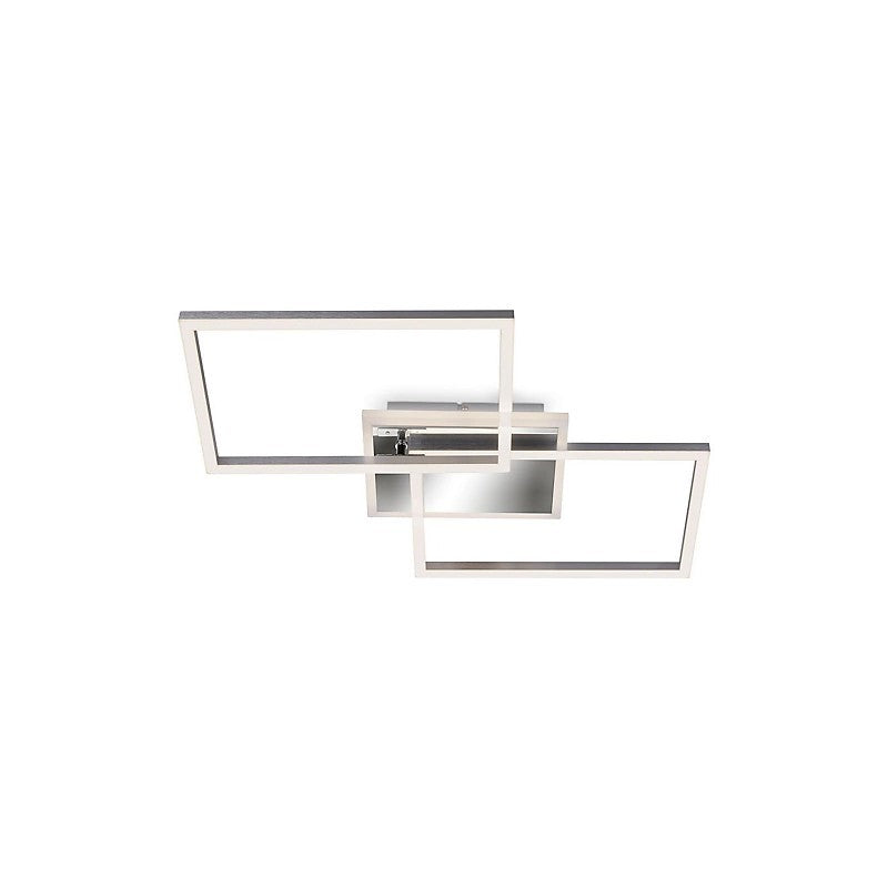 Plafoniera led rettangolare 50 cm 40w 4400lm cromo