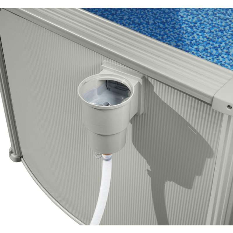 Piscina Fuori Terra Rotonda Hydrium 460x120 cm Grigio