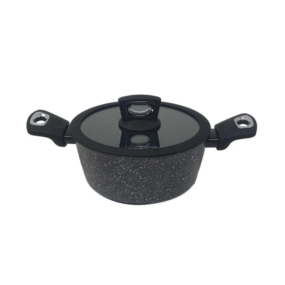 Casseruola con coperchio in silicone 2 manici ø24 cm