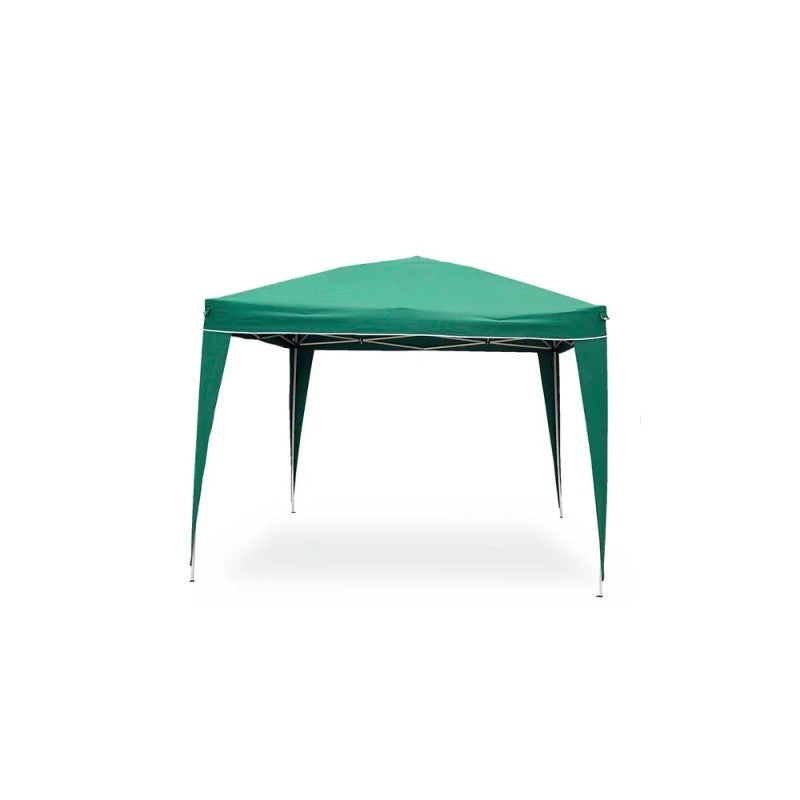 Gazebo Pop Up verde in acciaio 3x3 m