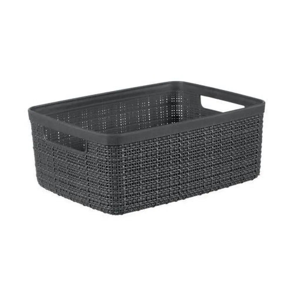 Cesto Curver Jute S grigio scuro cm 26,5x20x10,5 h