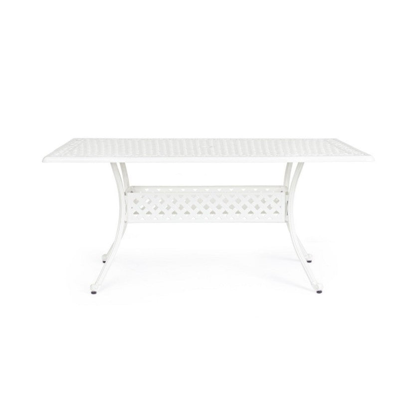 Tavolo da esterno Ivrea rettangolare bianco cm 90 x 160