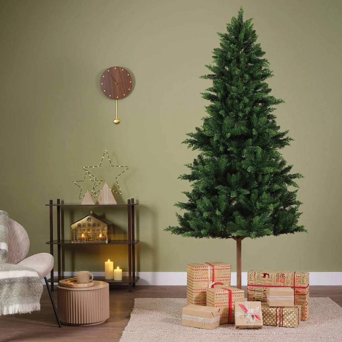 Albero di Natale Cedar Fir verde Ø98 × H210 cm