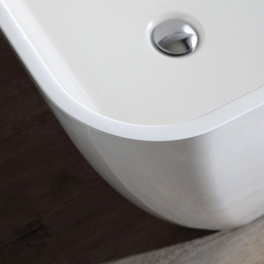 Vasca da bagno freestanding in marmo ricomposto