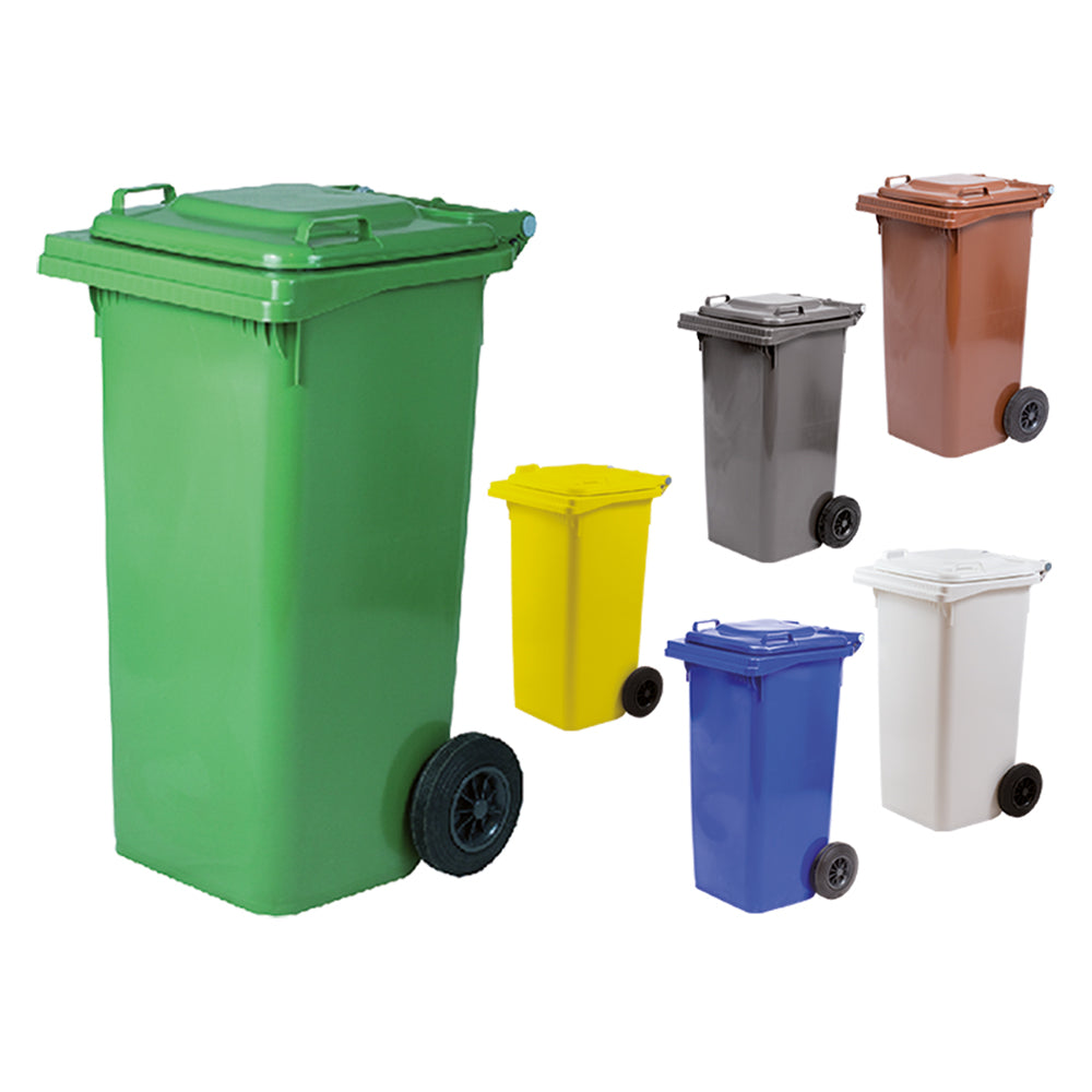 Bidone Immondizia Carrellato Lt. 120 - Cm 55x50x94 Blu