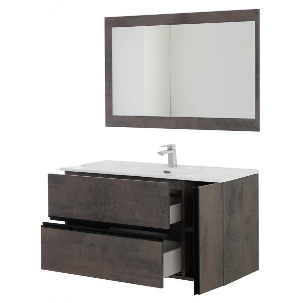 Composizione Bagno Oxid 2 Cassetti 1 Anta 110x46x57 cm