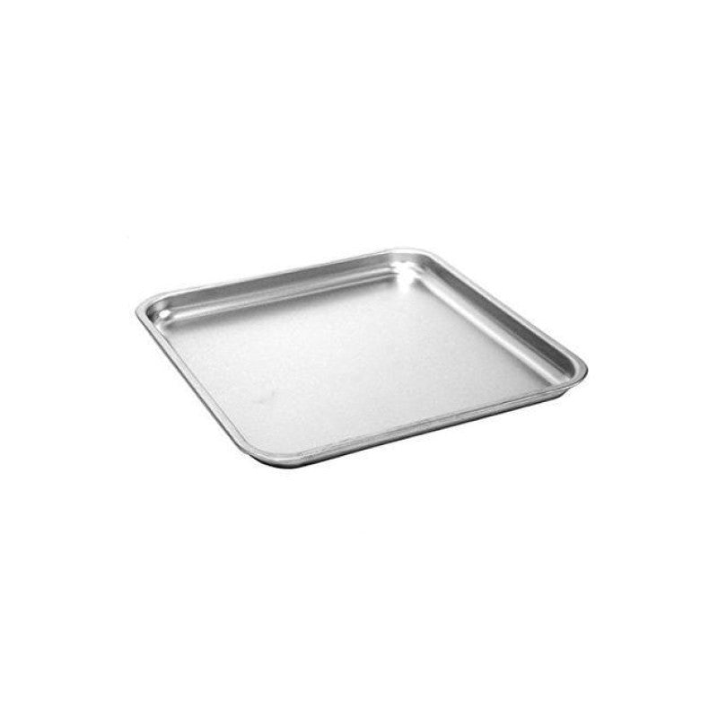 Teglia da forno bassa in acciaio inox 36x36x3 cm