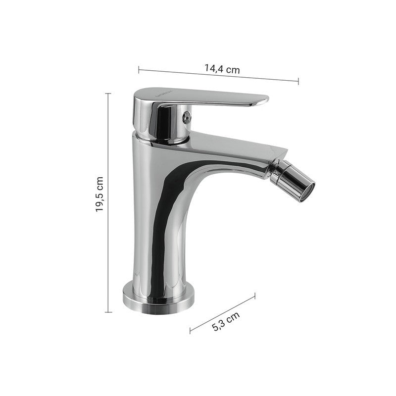 Miscelatore bidet Como cromato 19,5 x 5,3 x 14,4 cm