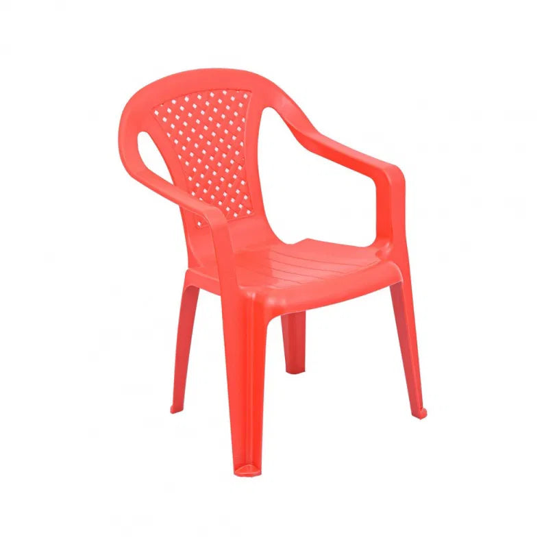 Sedia Baby Camelia rossa in plastica cm 38 x 38 x 52 h