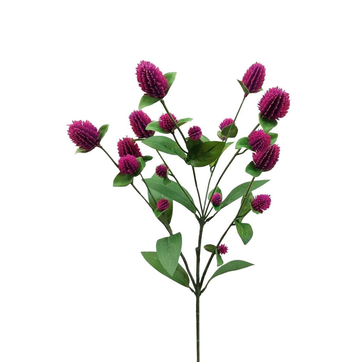 70cm globosa spray x7 brugundy