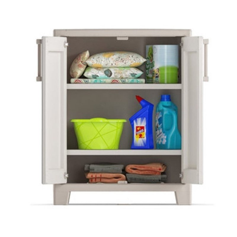 Armadio Basso in Resina Beige GULLIVER 80 x 44 x H100 cm