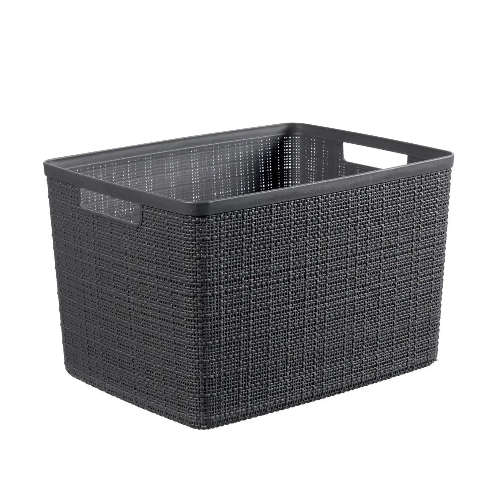 Cesto Curver Jute rettangolare grigio 20l cm 36x28x23 h