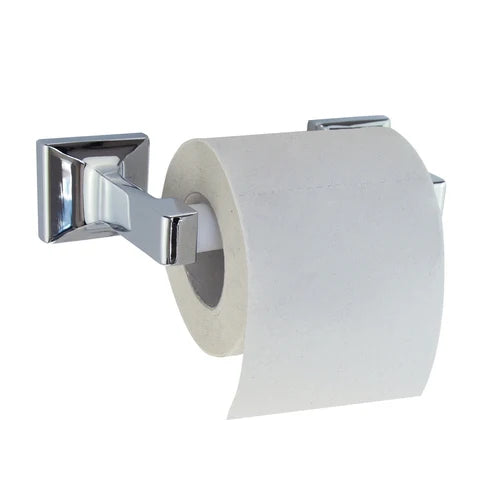 Portarotolo aperto ABC in metallo cromato 19,5 × 4,5 × H8 cm