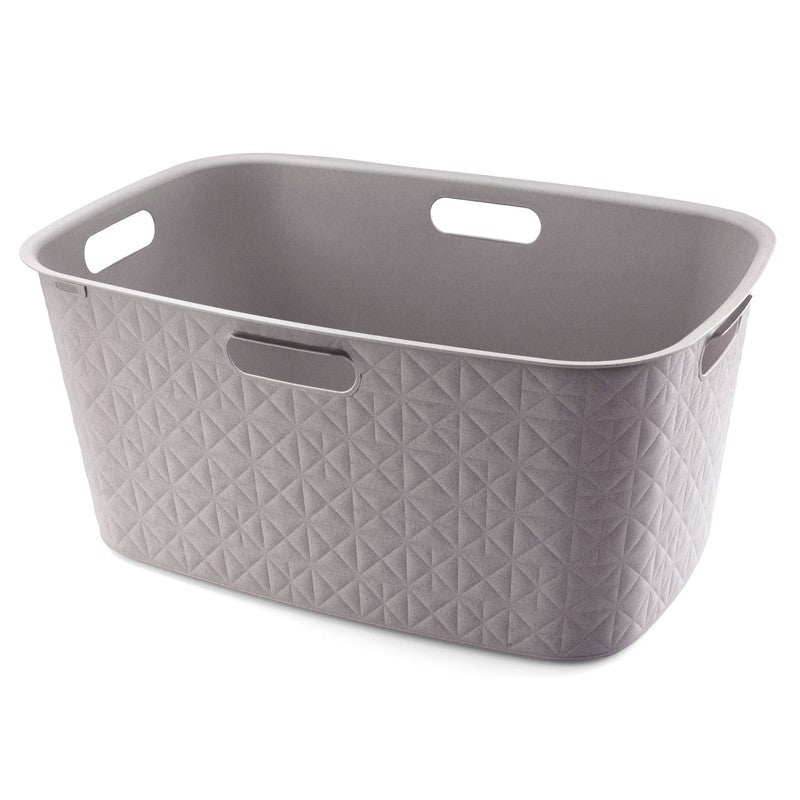 Cesta portabiancheria tortora 45l cm 57x37x27 h