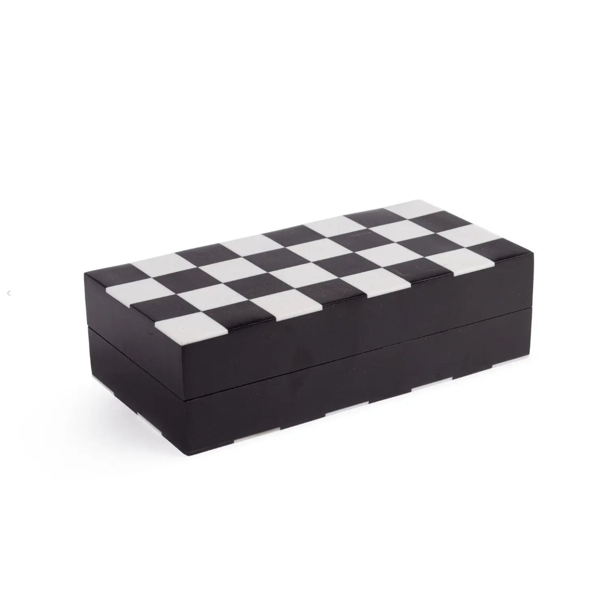 Decorazione scacchi Fortune bianca e nera 21 × 21 cm