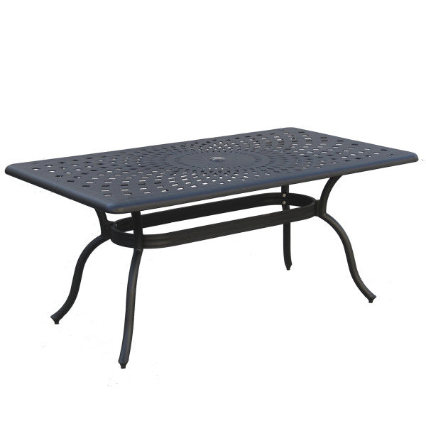 Tavolo rettangolare Elizabeth nero cm 170x95x74h