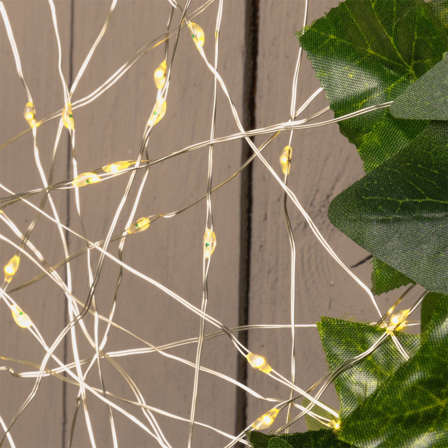 Catena solare 2x20m 200 MicroLED bianco caldo