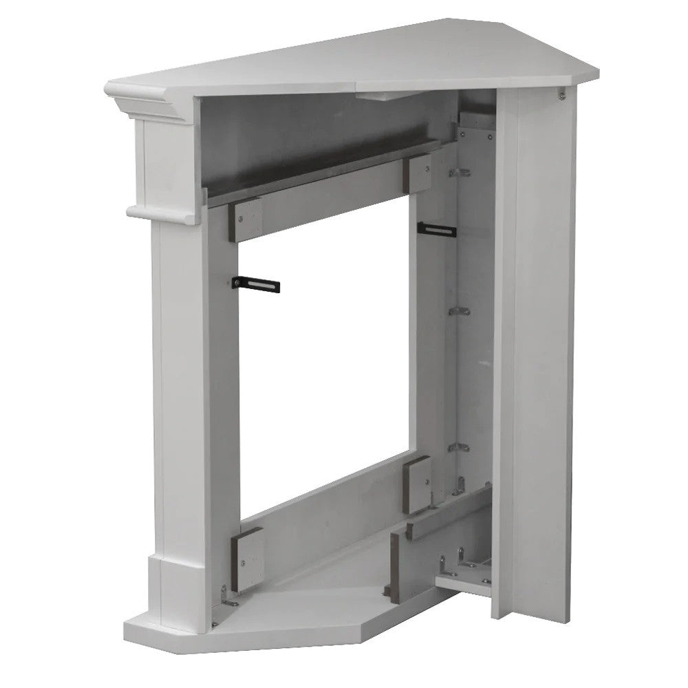 Camino a bioetanolo biocamino da terra ad angolo FORD Bianco L110 x P63 x H102 cm