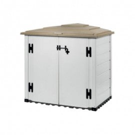 Casetta da giardino BOX EVO 100 Beige/Marrone 131x88xh.133 cm