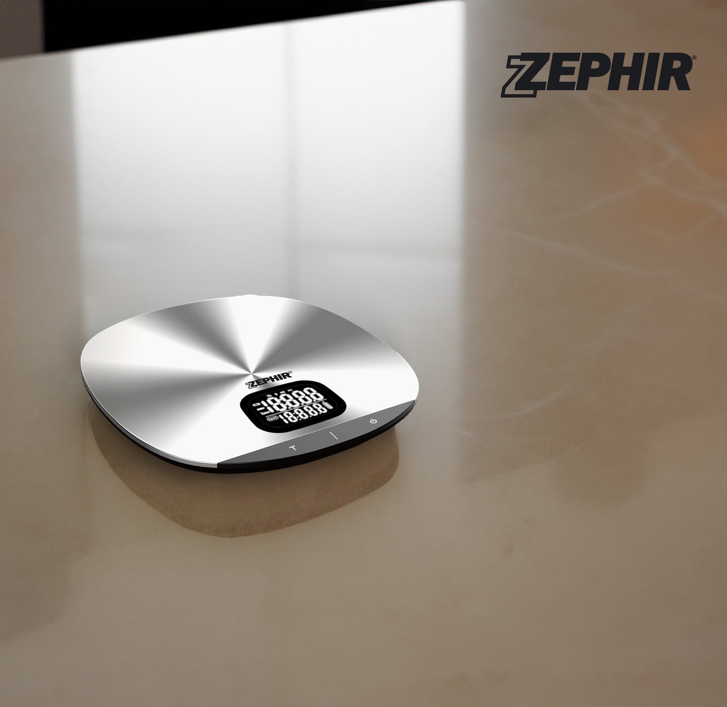 Bilancia digitale da cucina in acciaio capacità 5 kg