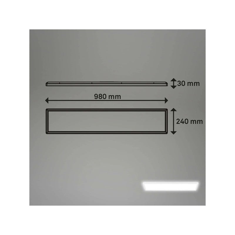 Pannello led Tava 98 cm 36w 4800lm bianco