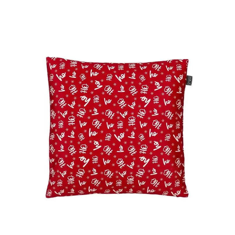 Cuscino natalizio rosso “HO-HO-HO” cm 45 × 45 × 16