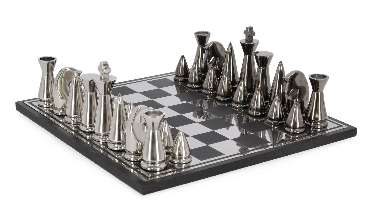 Decorazione scacchi Fortune cm 33x33x11