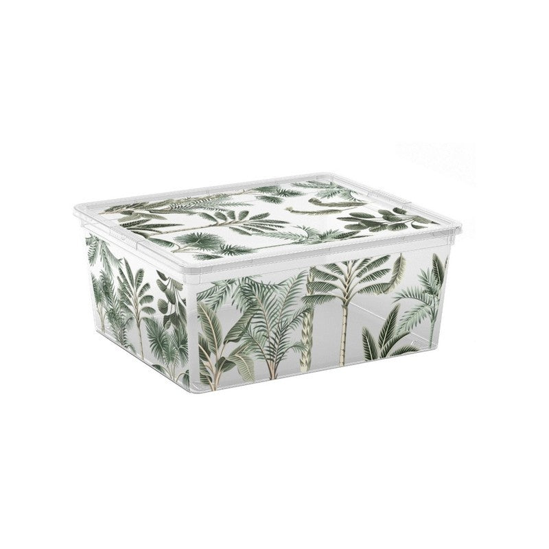 Contenitore Kis con box m tropical trasparente 18l cm 40x34x17 h