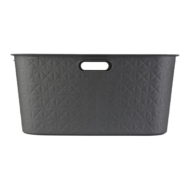 Cesta portabiancheria Curver Softex grigia 45l cm 57x37x27 h