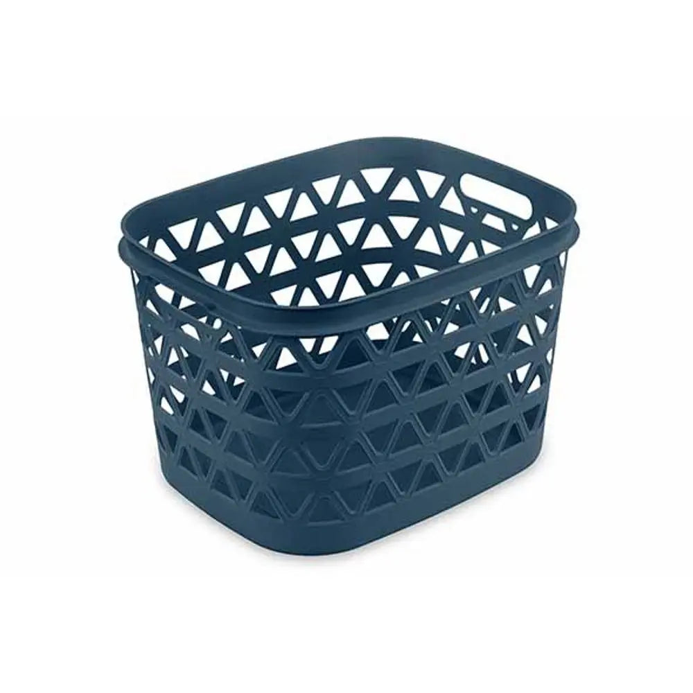 Cesta portabiancheria Oceana grigio-blu 30l cm 42,6x34,6x27,1 h
