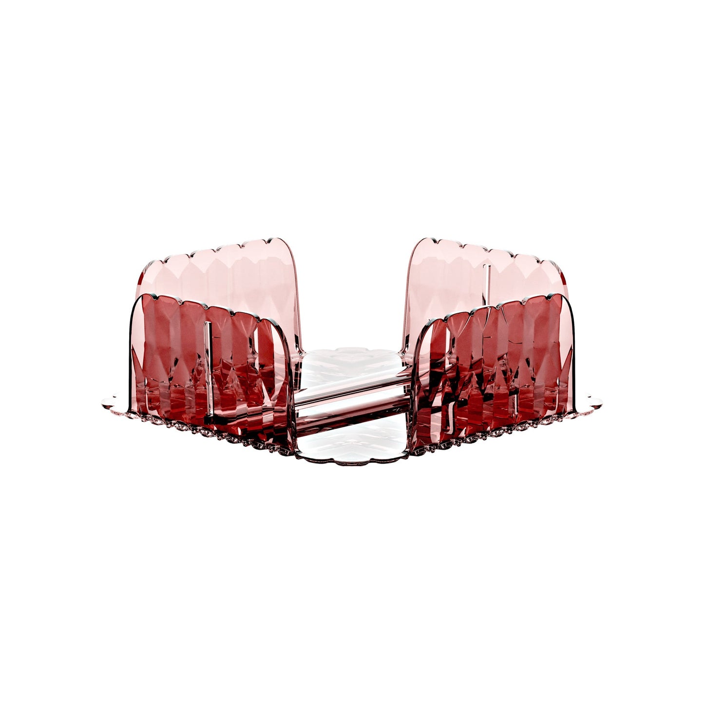 Portatovaglioli Vanity orizzontale colore malva 20 x 20 x H 7,3 cm