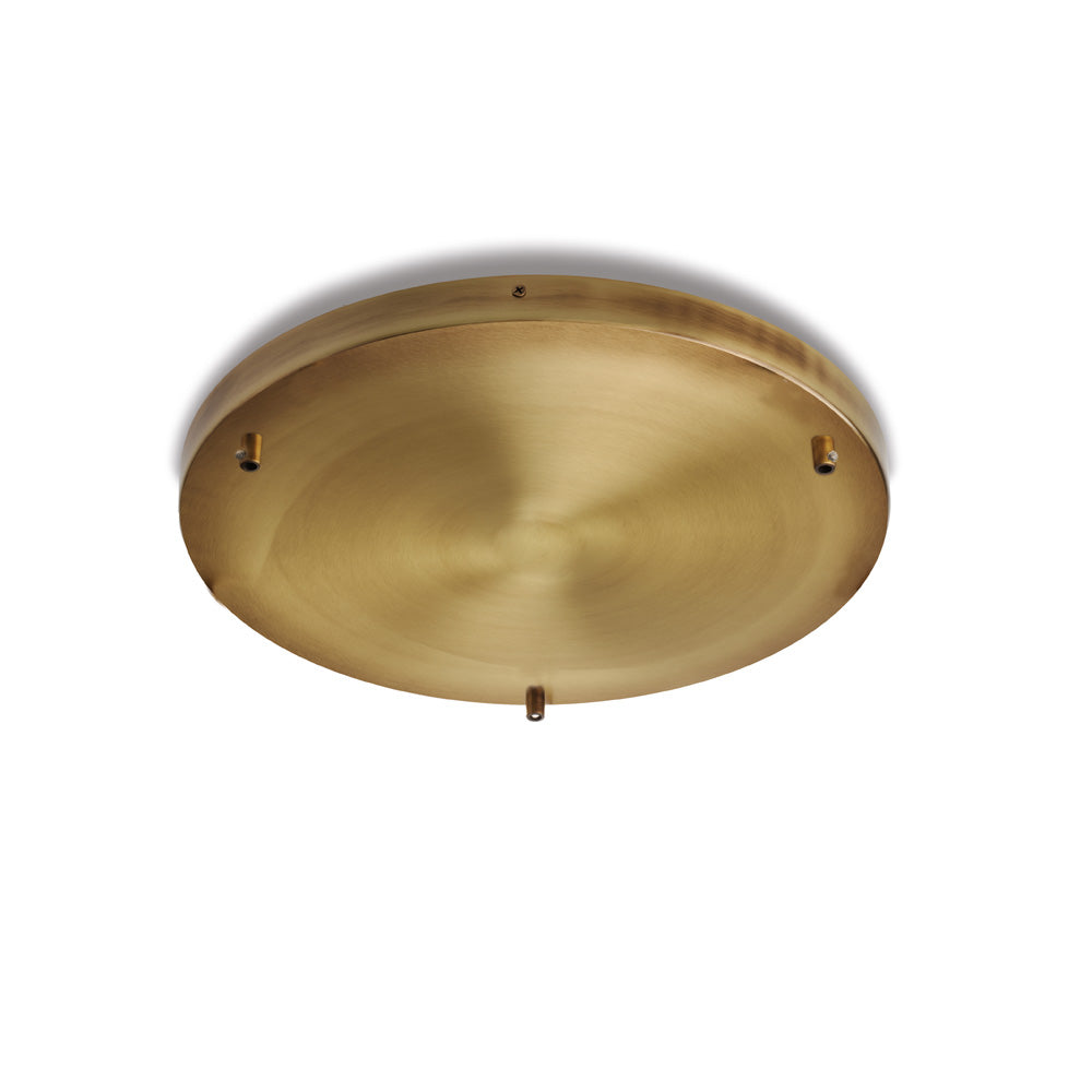 Rosone multicavo ferro bronzato diametro 40 con 3 fori H.3 - Ø40