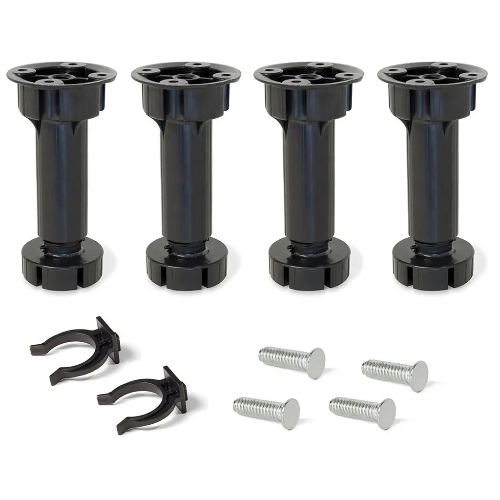 Kit di piedini regolabili per mobile Bone H150 mm nero