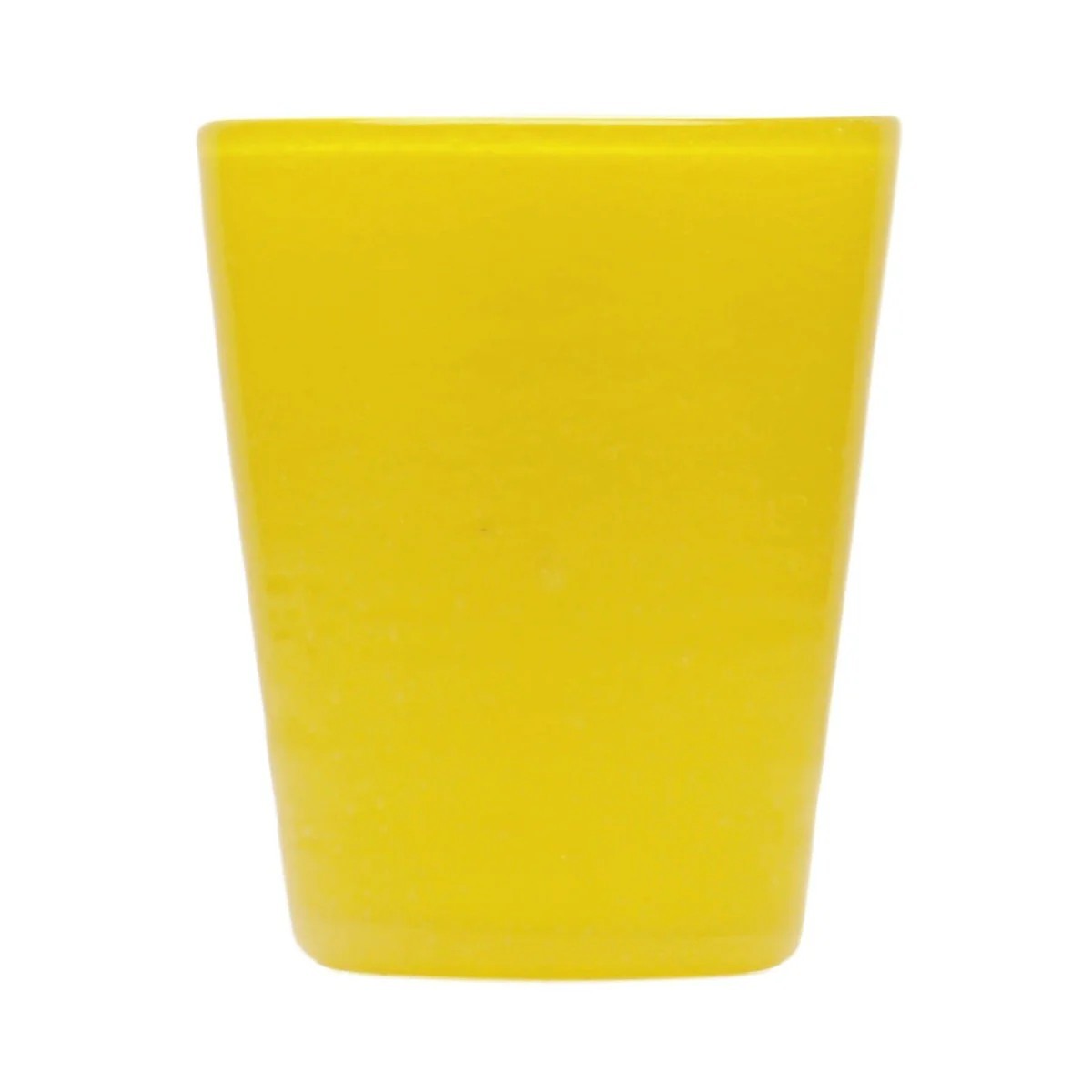 Bicchiere tumbler acqua yellow solid memento originale in vetro soffiato 0,25L