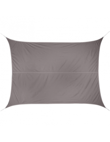 Tenda da sole rettangolare 3x4 m Tessuto Impermeabile - Colore: tortora