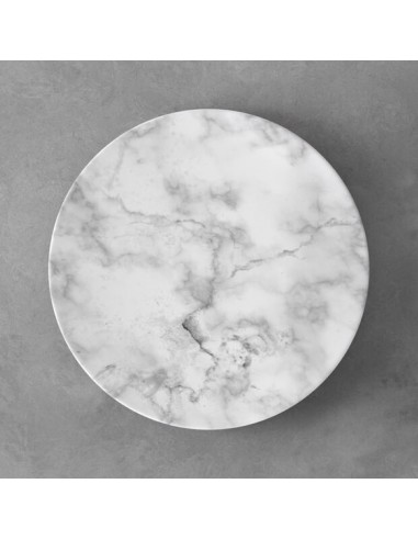 Marmory piatto piano bianco Ø 27 cm