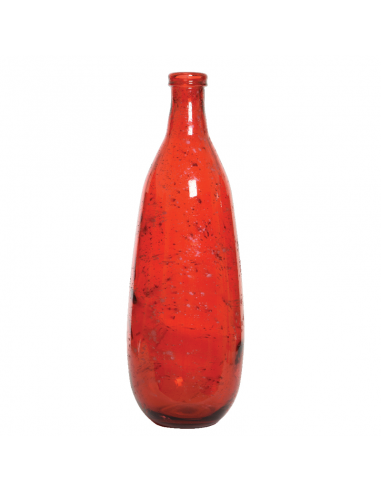 Vaso vetro Anqtique rosso H 75 cm