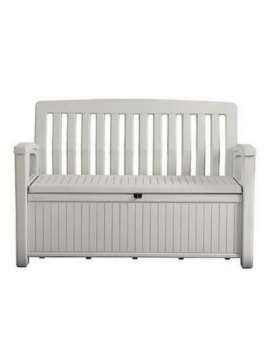 Cassapanca in resina Patio Bench colore bianco Keter