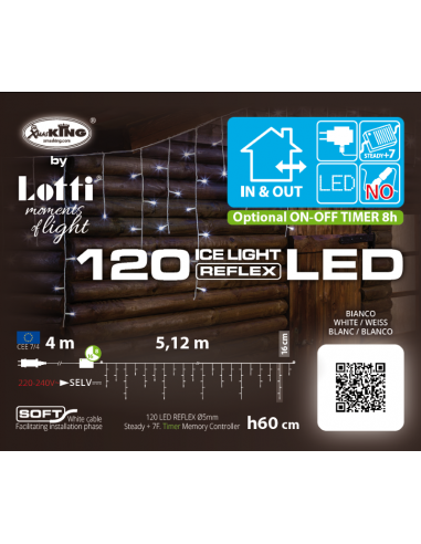 Ice Light WLED 120 LED 512xH60cm