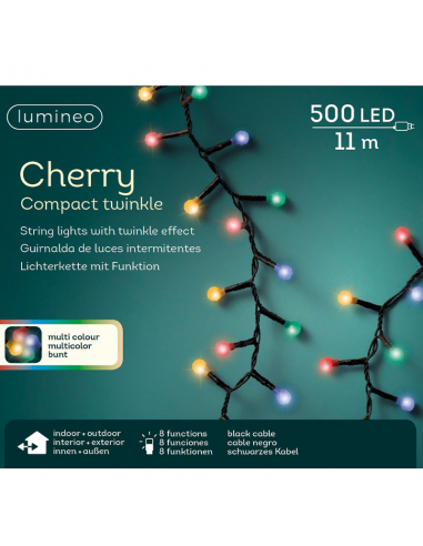 Luci di Natale  LED Cherry Compact  500Led 11 metri