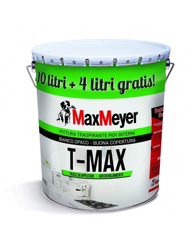 Idropittura traspirante bianco T Max 14 litri Max Meyer