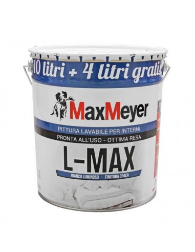 Idropittura lavabile bianca Max Meyer L MAX 14 litri