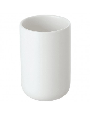 Portaspazzolino in ceramica bianco linea Oslo Feridras
