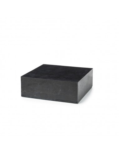 Tavolino moderno  pietra nero cm 80 x 80 x h 28