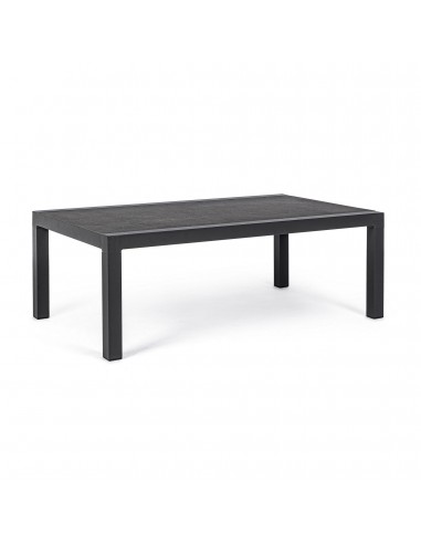 Tavolino Kledi in alluminio antracite 120x70x43h cm