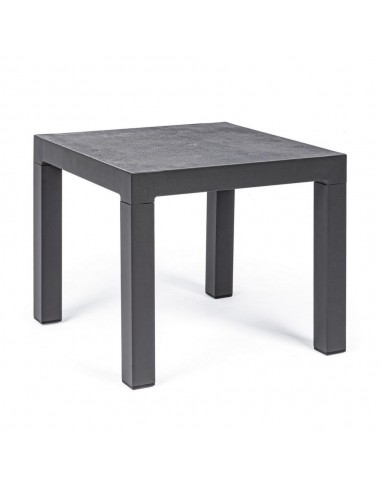 Tavolino antracite in alluminio stile industrial cm 50x50