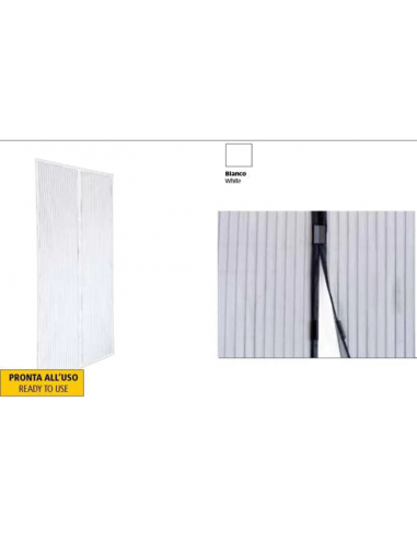 Zanzariera magnetica con magneti per porta colore bianco cm 120x240h